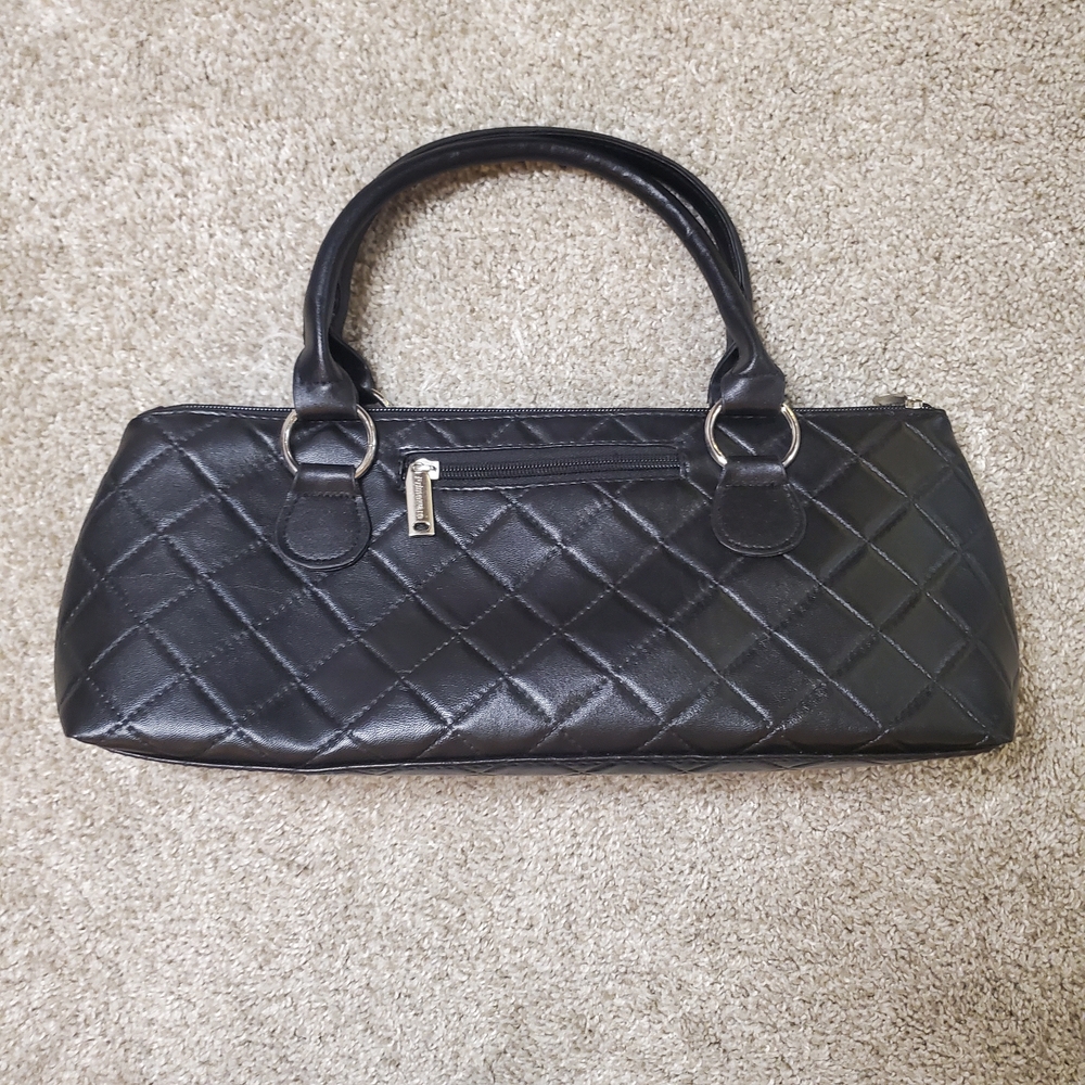 Primeware Black Quilted Insulated Single Bottle Wine Clutch Bag